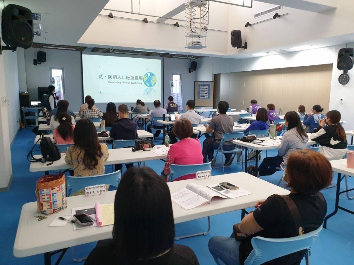 ▲移民署雲林縣服務站宣達中央性政策及業務報告。（圖／移民署提供）