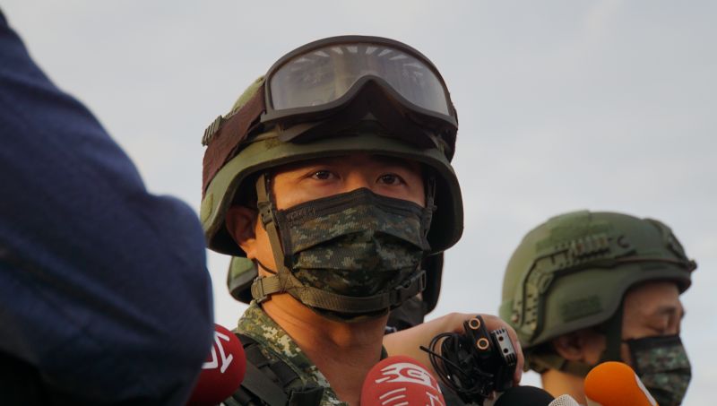 ▲澎防部裝騎營營長蕭又升中校。（圖／記者呂炯昌攝）