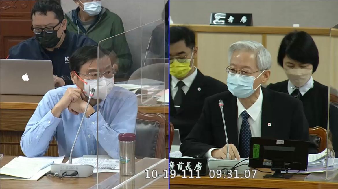 ▲國民黨立委曾銘宗質詢司法院秘書長林輝煌（圖／翻攝畫面）