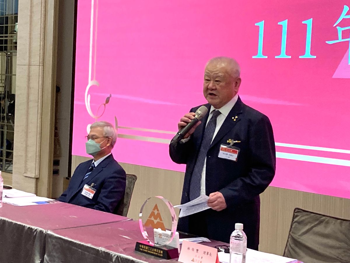 ▲三三會理事長林伯豐於今（19）日參與三三企業交流會時提出5大建言。（圖／記者鄭妤安攝影）