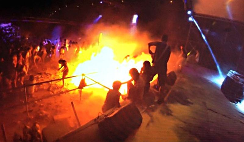 ▲2015年6月27日在八仙樂園爆發生塵爆事件（圖／NOWnews資料照）