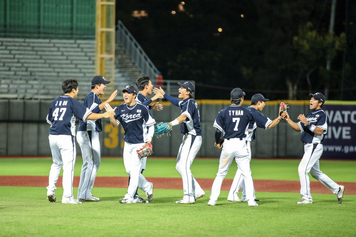 ▲U23韓國隊。(棒協提供）