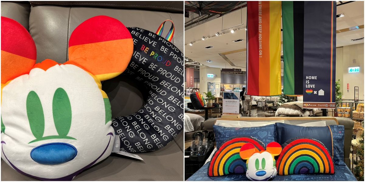 ▲HOLA Rainbow、迪士尼彩虹兩大系列，共推出24項單品。（圖／鍾怡婷攝）