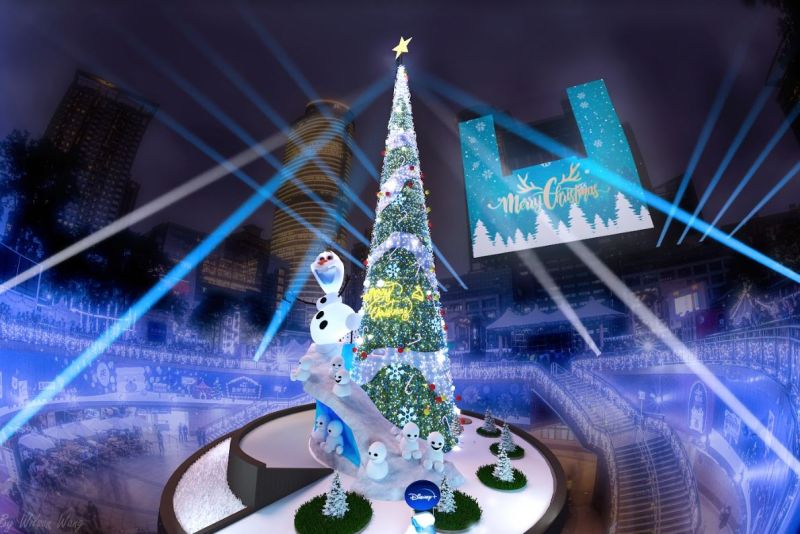 ▲2022新北耶誕城來了！今年雪寶將登上市民廣場的聖誕樹，陪民眾歡慶美麗夜晚。（圖／新北市觀旅局提供）