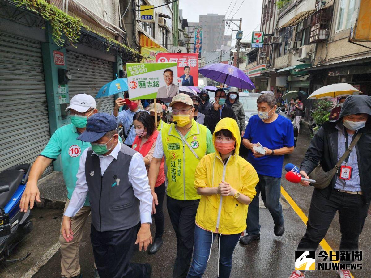 ▲高嘉瑜表示，內部民調顯示陳時中與蔣萬安在伯仲之間，陳時中認為分析精確。（圖／記者黃宣尹攝，2022.10.22）