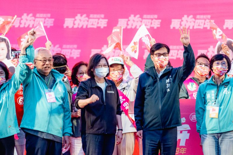 ▲陳其邁扮演綠營南台灣領頭羊角色,連任一役要衝高票以外,更希望其人氣與影響力可以外溢到其他縣市。(圖/民進黨提供)