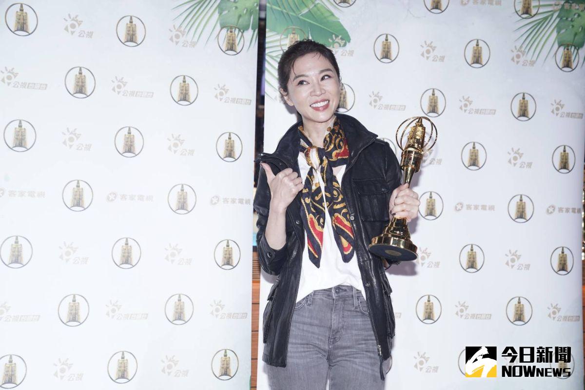 ▲謝盈萱參加《四樓的天堂》慶功宴。（圖／特約記者林敬原）