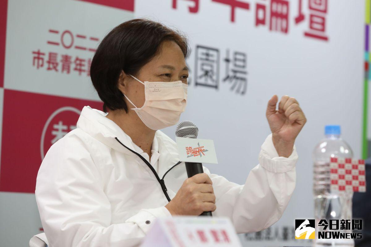 ▲減輕青年租屋負擔，民眾黨桃園市長候選人賴香伶表示，社宅包租代管總量以專案處理。（圖／記者康仲誠攝，2022.10.23）
