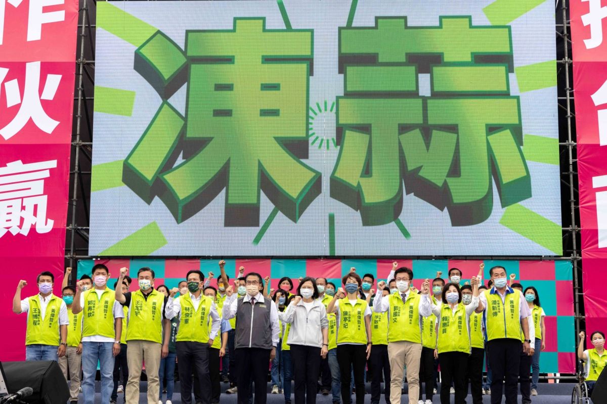 ▲總統蔡英文為台南市長黃偉哲競總成立，特地南下站台，拉抬氣勢（圖／黃偉哲團隊提供）