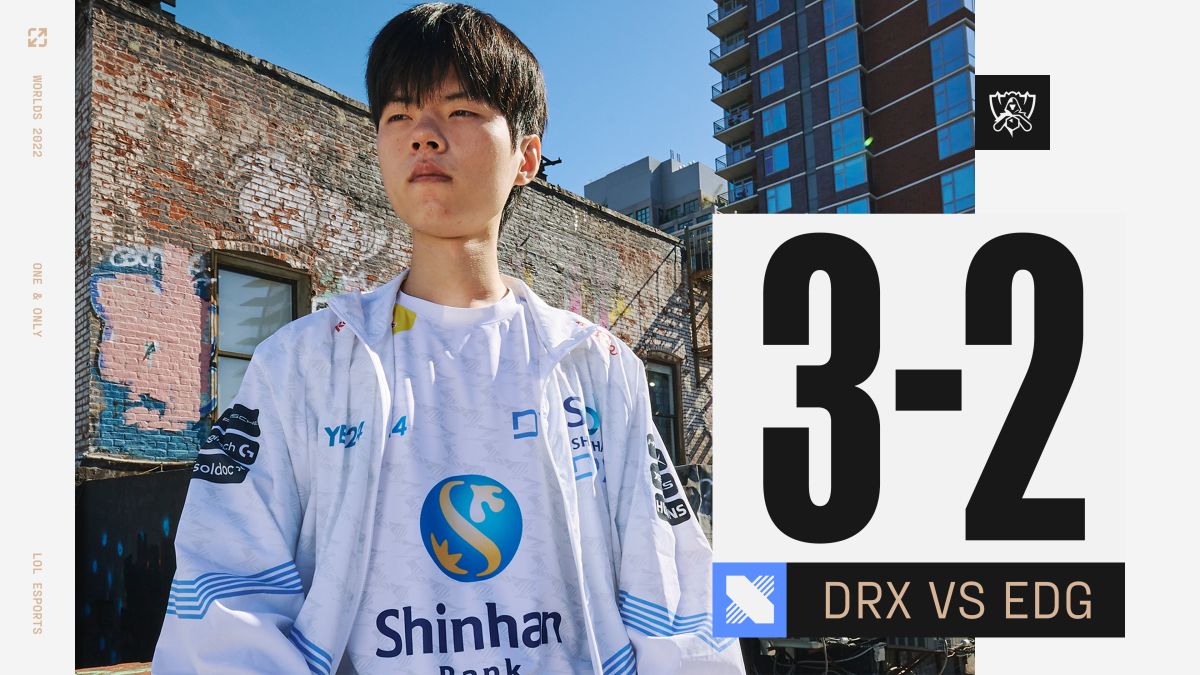 ▲DRX逆轉EDG晉級四強。（圖／取自LOL ESports）