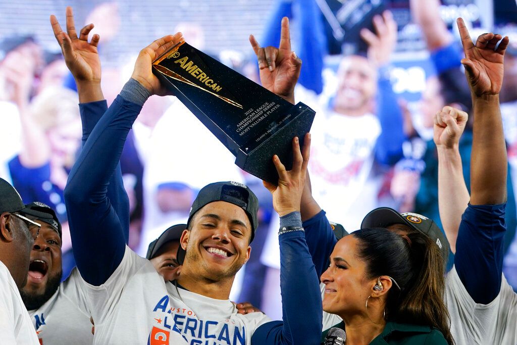 ▲太空人小將Jeremy Peña獲選美聯冠軍系列賽MVP（圖／美聯社／達志影像）