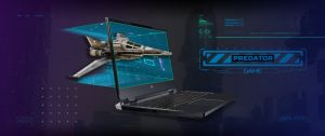 ▲推出宏碁首款裸視3D電競筆電Predator Helios 300 SpatialLabs Edition，可支援超過50款以上遊戲，於雙11檔期開賣。（圖／官方提供）