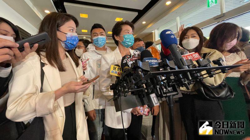▲台北市長候選人黃珊珊26日表示，「波波牙醫」爭議民進黨說是「朝野共識」，是標準的模糊焦點。（圖／記者丁上程攝，2022.10.26）