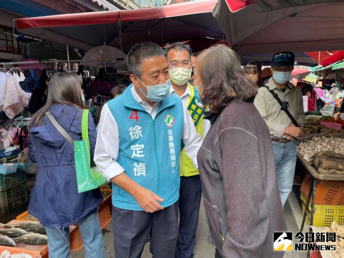 ▲徐定禎代表民進黨參選苗栗縣長，被看好有望終結國民黨長達72年的執政。（圖／記者黃宣尹攝）