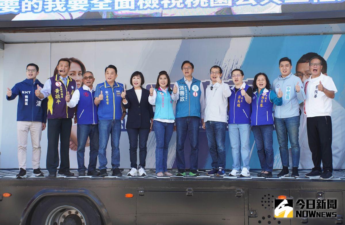 ▲羅智強表示，「民進黨急了」，儘管民進黨是全黨挺一人，但是張善政的民調越打越高，「因為大家挺的就是善良的力量。」（圖／記者李春台攝，2022.10.26）