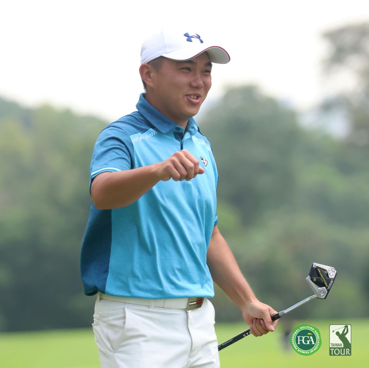 ▲高雄公開賽第一回合洪瑞誠65桿(-7)暫列第一(大會提供)