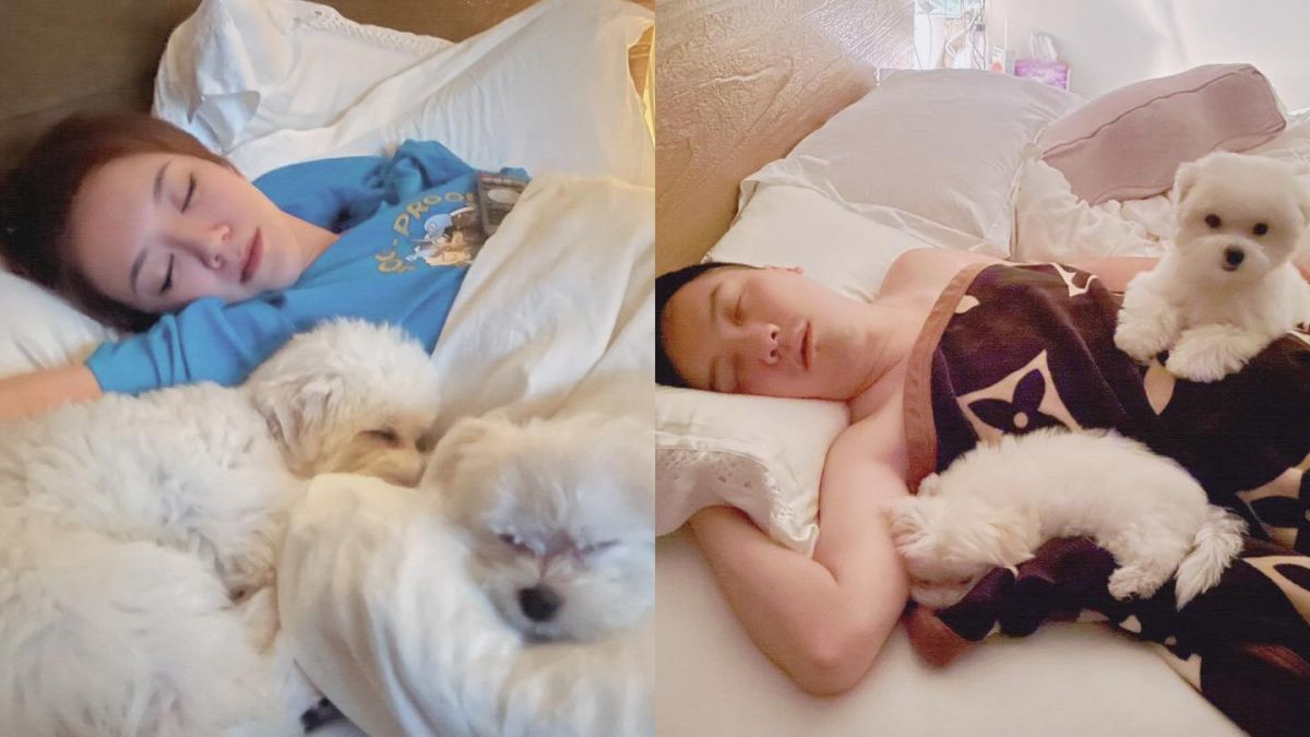 ▲37歲女藝人李妍瑾今（27）日認愛AV導演圤智雨，不僅曬出兩人床照放閃，也親自透露兩人會在一起的原因。（圖／翻攝自李妍瑾臉書）