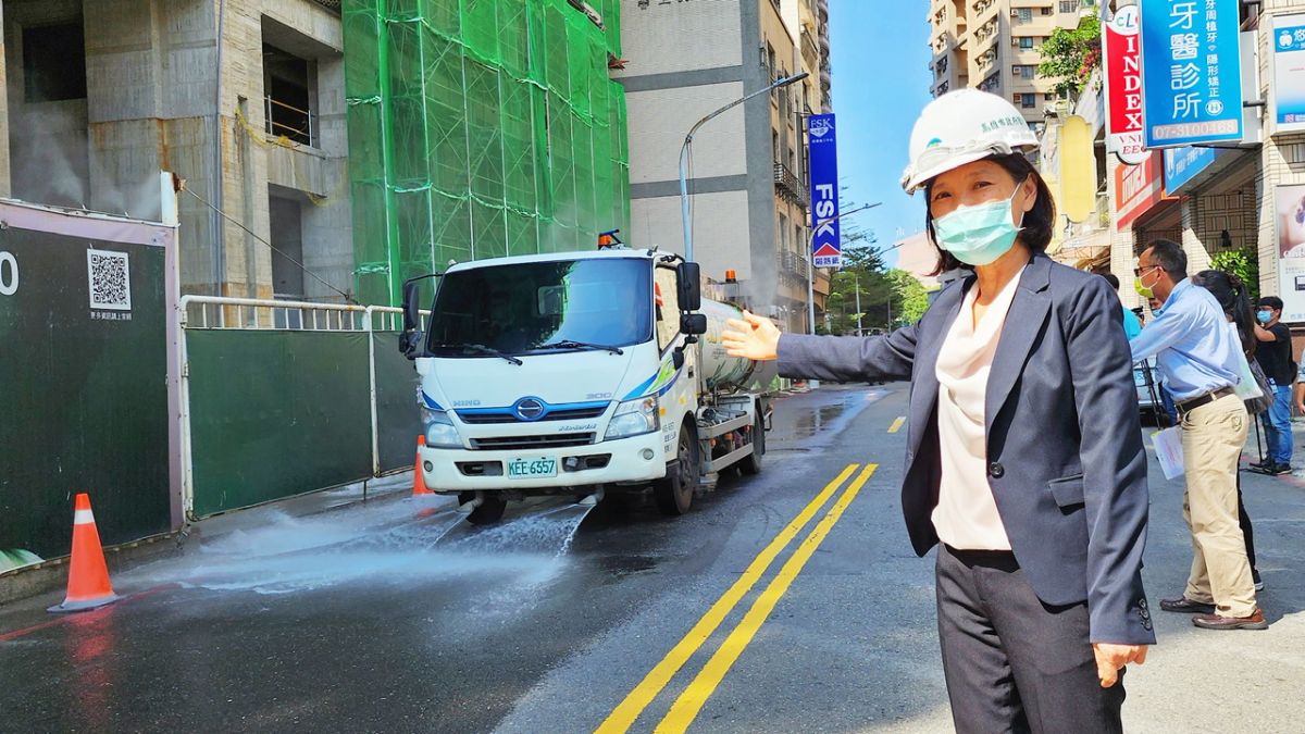 ▲ 高市府環保局針對營建工地，推廣「智能工地」有效減排。（圖／記者陳美嘉攝，2022.10.27