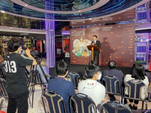 ▲莊碩漢大使於2022曼谷台灣影展開幕式致詞。（圖／駐泰國台北經濟文化辦事處提供）