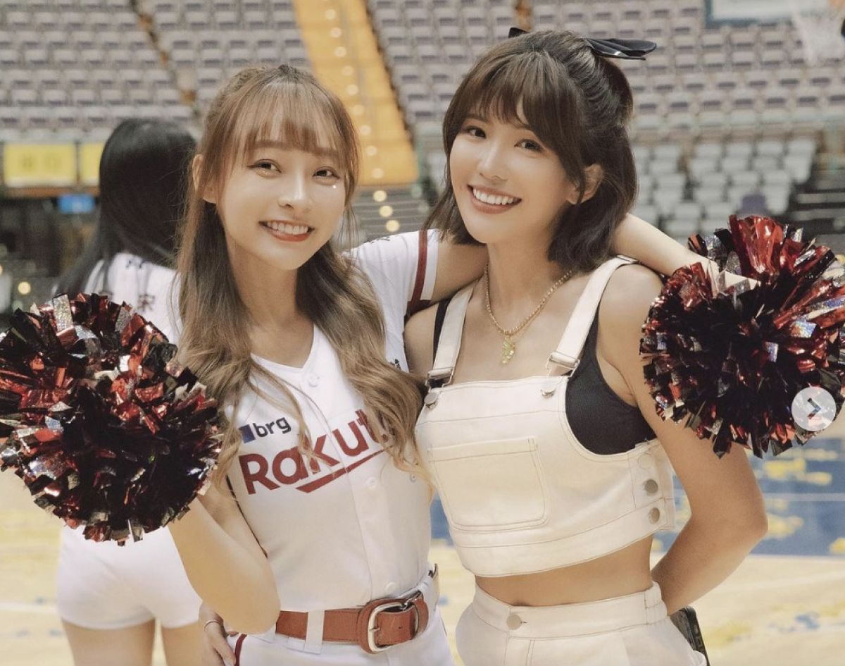 ▲啦啦隊雙女神壯壯及林襄合體，畫面讓粉絲喊「香爛！」（圖／翻攝自IG＠ula_shen_）