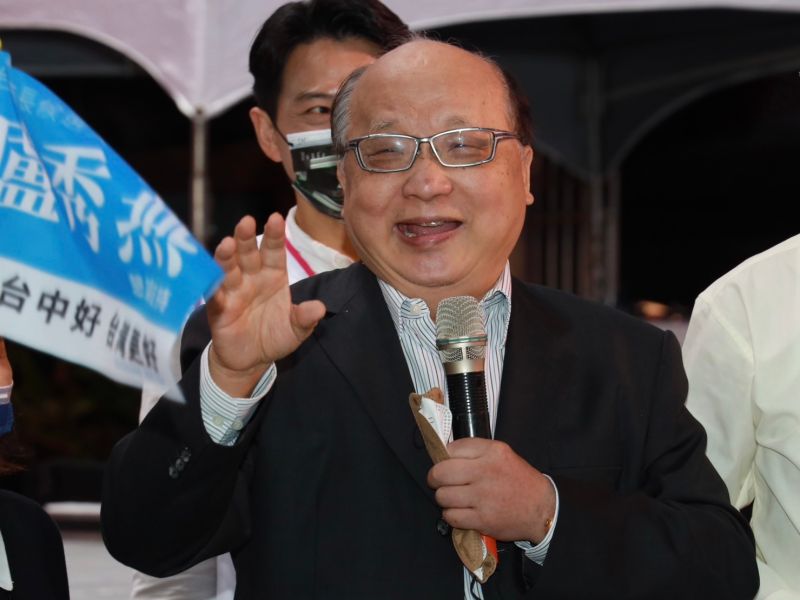 ▲前台中市長胡志強昨為盧秀燕後援會站台。(圖/盧秀燕競總提供,2022.10.28)