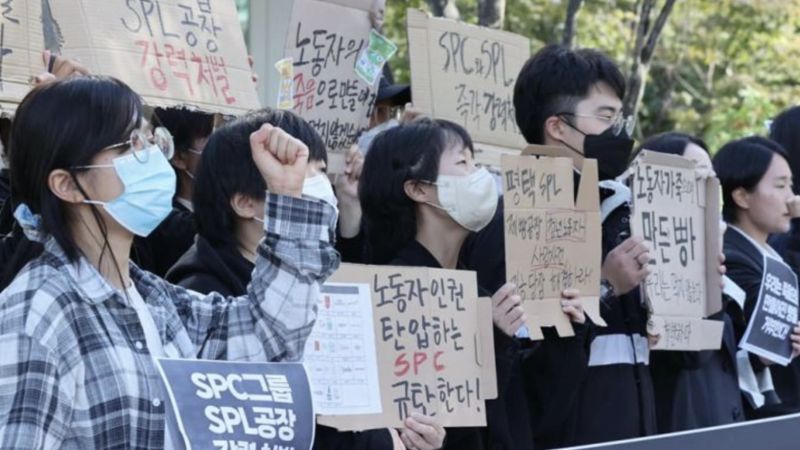 ▲巴黎貝甜女員工遭絞死後,工廠火速復工,引爆韓國民眾怒火。(圖/翻攝自韓國時報)