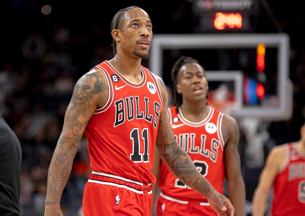 ▲公牛隊明星後衛DeMar DeRozan。（圖／美聯社／達志影像）