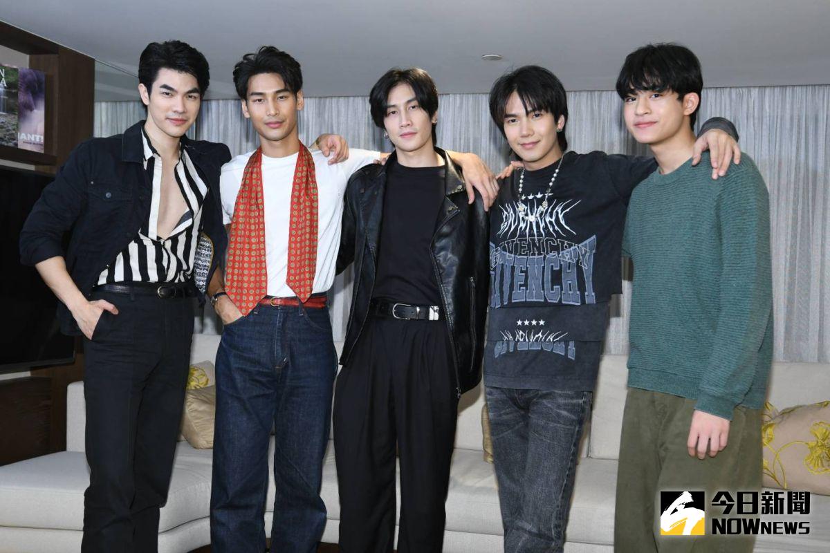 ▲Mile（左起）、Apo、Bible、Bulid、Barcode暢談對台灣印象。（圖／記者林調遜攝）