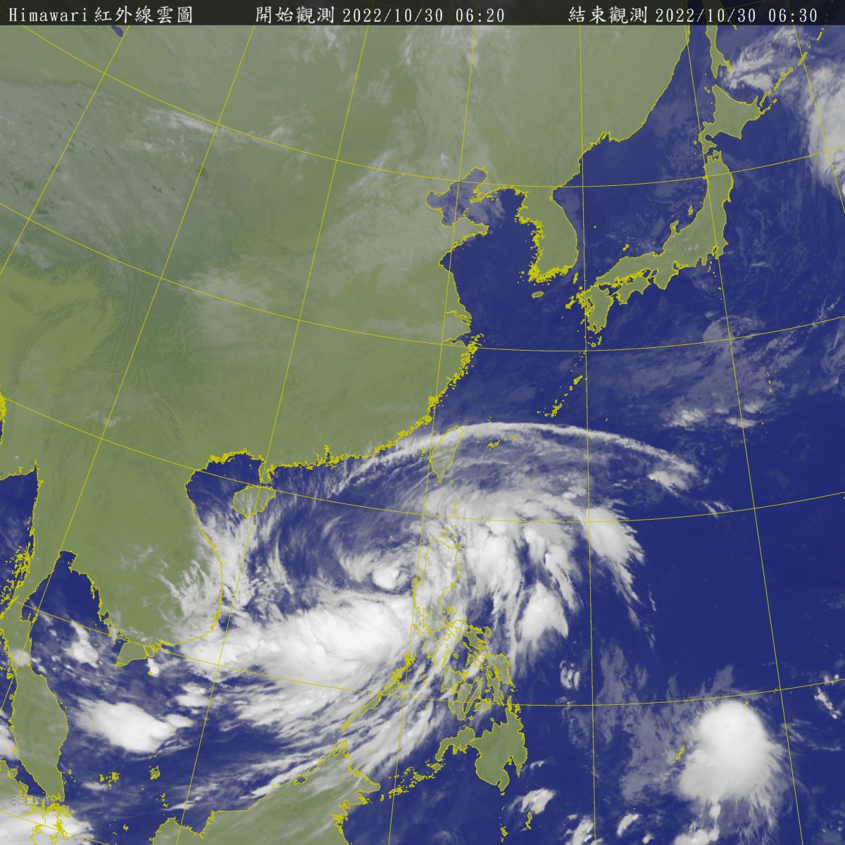 ▲奈格颱風衛星雲圖（圖／氣象局）