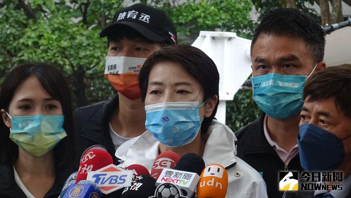 ▲無黨籍台北市長候選人黃珊珊表示，大巨蛋狀況與梨泰院踩踏意外不同。（圖／記者呂炯昌攝，2022.10.30）