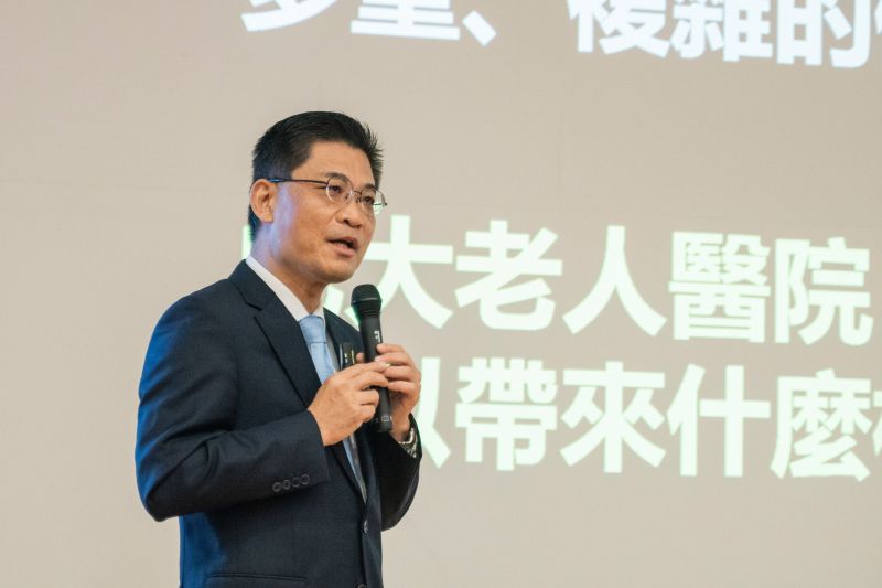 ▲國立成功大學校長遴選結果今（30）日揭曉，由沈孟儒當選第18任校長。圖為沈孟儒在治校理念說明會上進行簡報。（圖／成大提供）