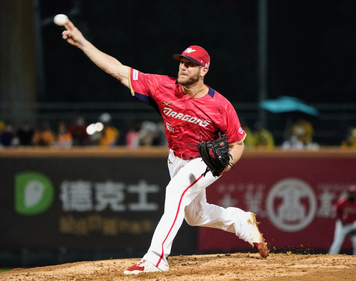 ▲味全龍洋投鋼龍有機會扛台灣大賽G7先發。（圖／味全龍提供）