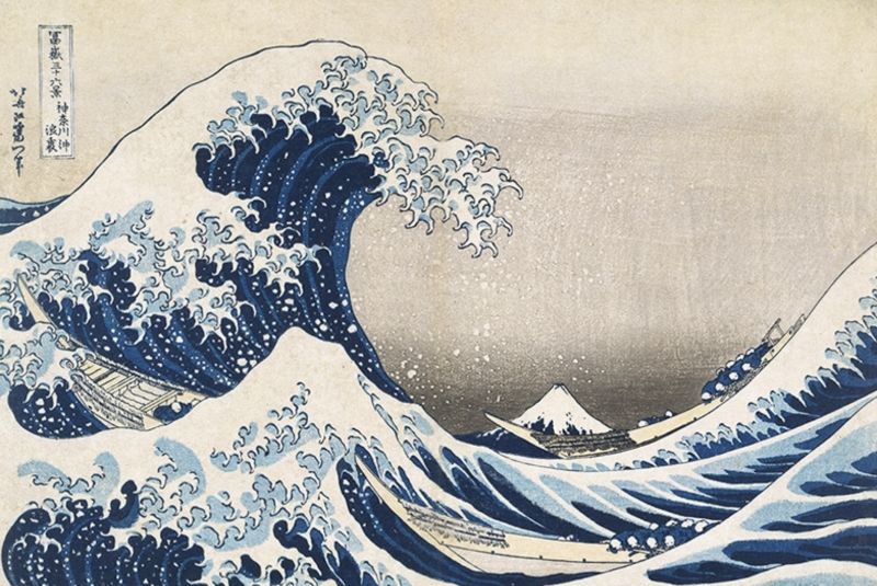 ▲日本浮世繪大師葛飾北齋知名作品《神奈川沖浪裏》。(圖/翻攝自Wikiwand)