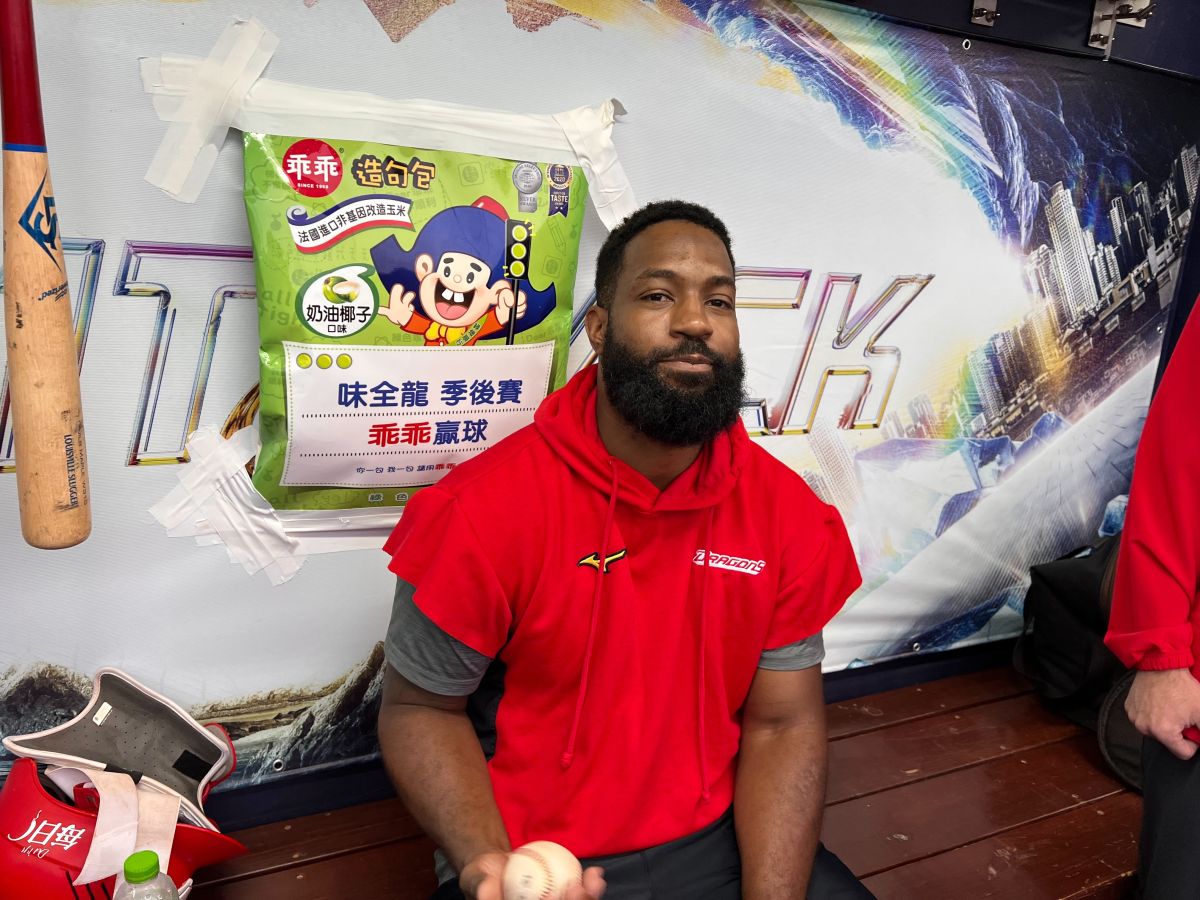 ▲味全龍洋砲谷德溫(圖/記者簡名杉攝)