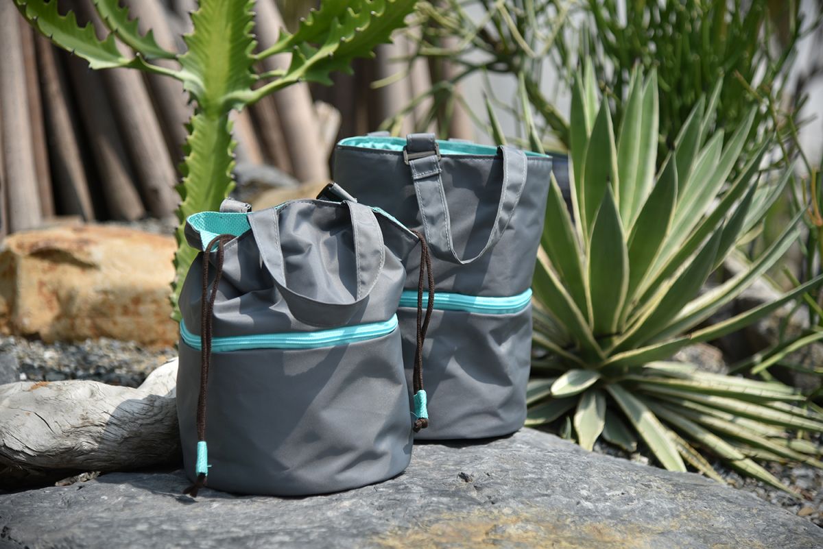 ▲中石化推動「資源循環零廢棄」理念，協同塑膠發展中心推出「海廢漁網循環再生計畫」，採用舊漁網及再生技術，製作出「海廢循環小漁包」。（圖／中石化提供）