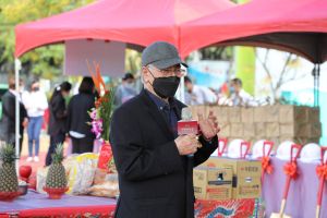 耐斯企業集團會長陳鏡仁表示,新廠房落成後將建置智能化生產線擴大產量 ▲耐斯企業集團會長陳鏡仁表示,新廠房落成後將建置智能化生產線擴大產量(圖/嘉義縣政府提供)