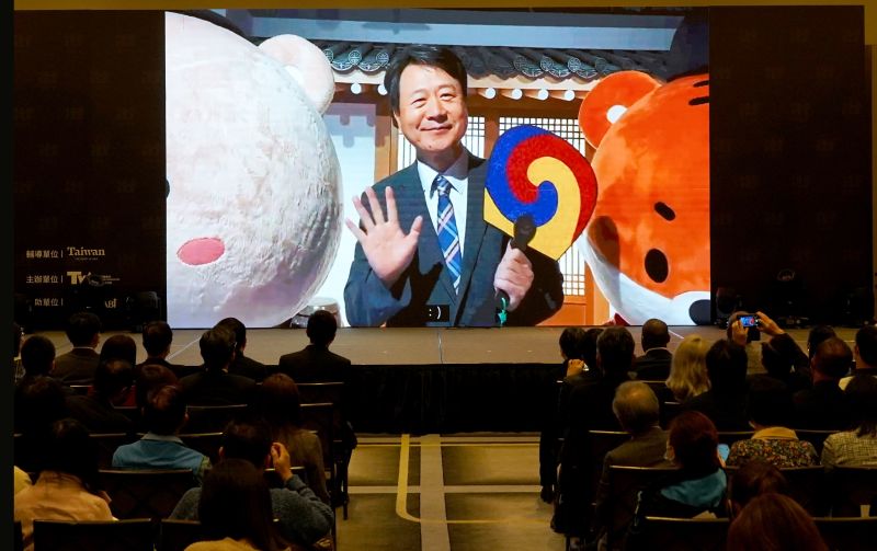 ▲韓國觀光公社以錄影的方式,歡迎台灣朋友們到韓國玩。(圖/台灣觀光協會提供)
