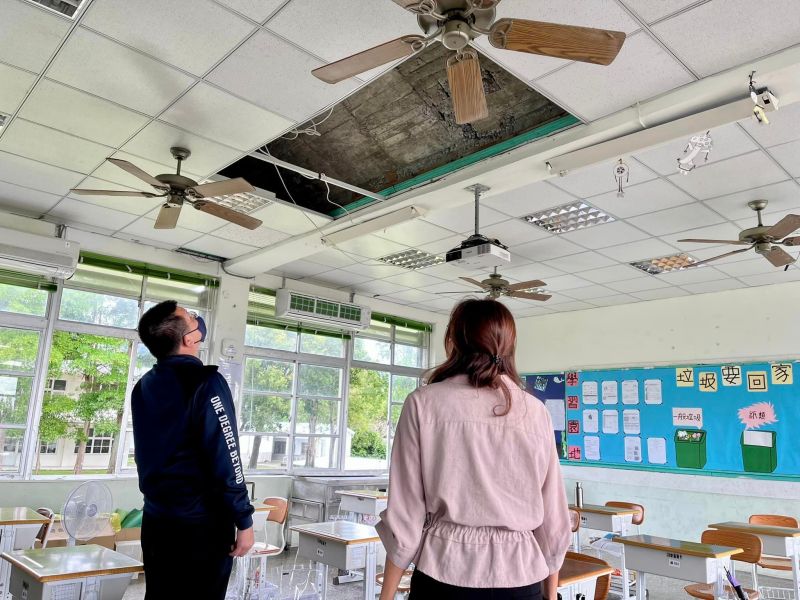 台東東河地震傳災情！3校舍受損「天花板坍、水塔倒塌」
