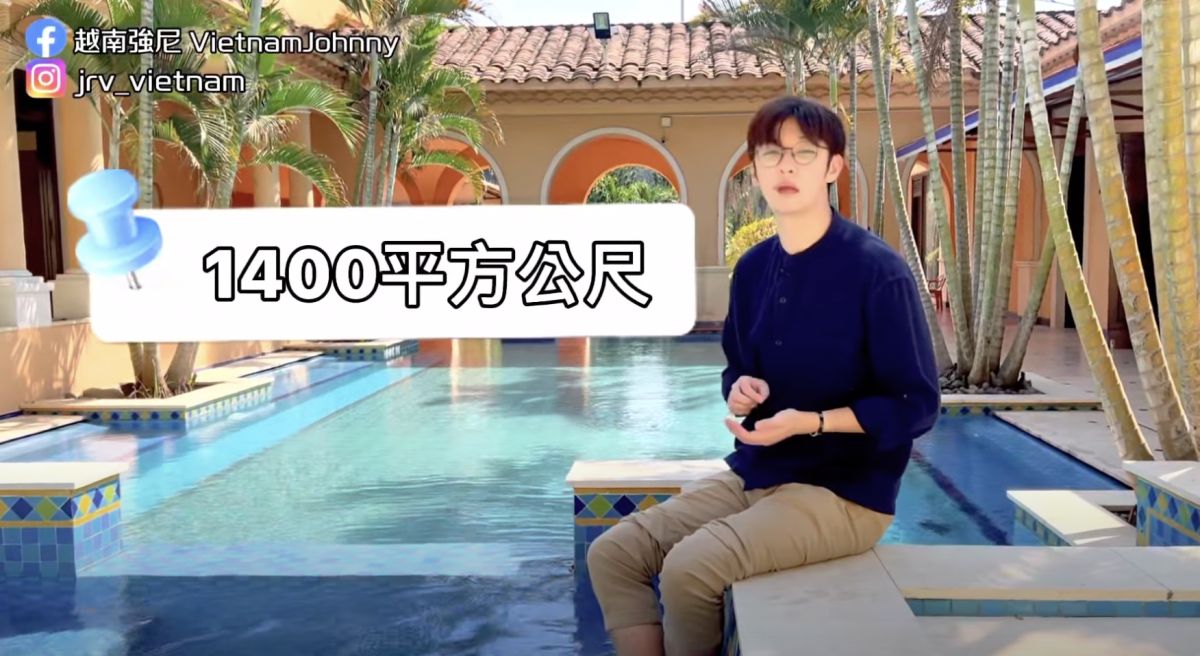▲強尼的越南朋友的歐洲別墅，價值新台幣1.2億的奢華歐風豪宅。（圖／翻攝自影片）