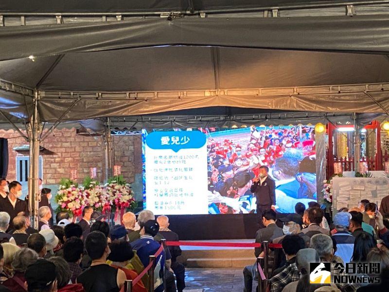 ▲陳時中今日於景美集應廟廟口開講，現場近千人相挺。（圖／記者黃宣尹攝，2022.11.01）
