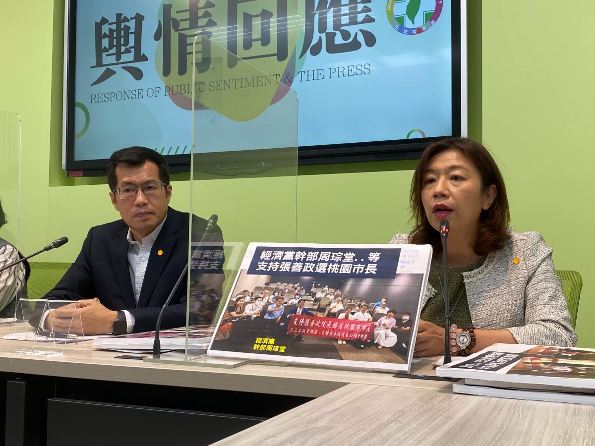 ▲高端公布疫苗價格國民黨卻質疑是救陳時中選情，立委羅致政、林靜儀回應反嗆。（圖／記者陳威叡攝，2022.11.02）