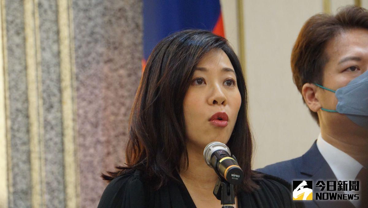 ▲台灣民眾黨總統參選人柯文哲副手搭檔吳欣盈強調已放棄美國國籍。（圖／記者呂炯昌攝）