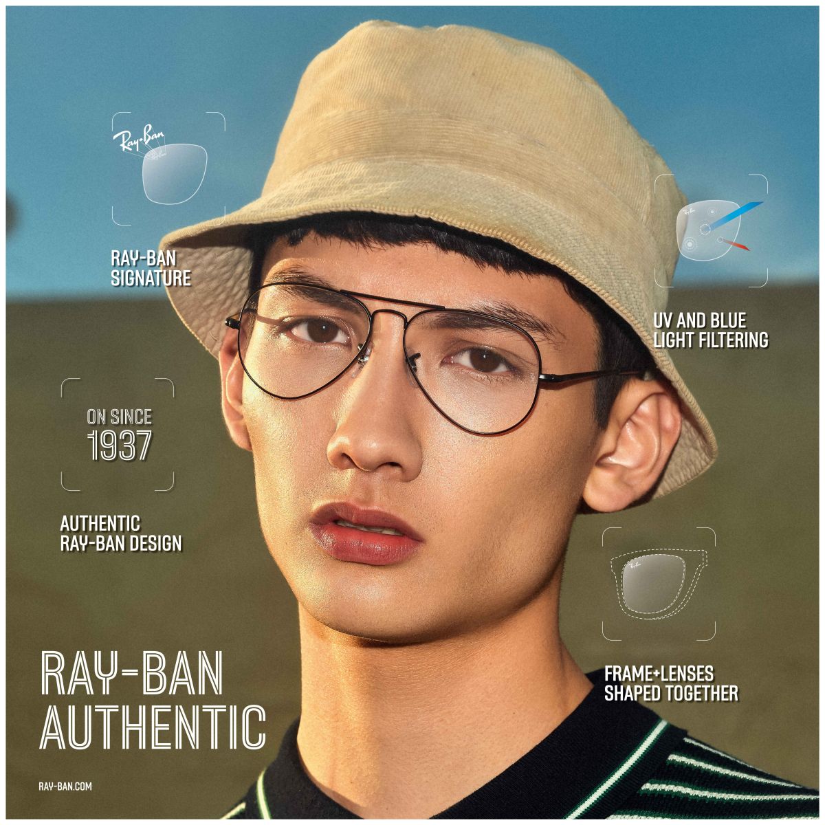 ▲Ray-Ban度數鏡片可滿足消費者眼睛度數的需求。讓時尚不須要再退而求其次、讓經典成為「眾人的經典」。（圖／品牌提供）