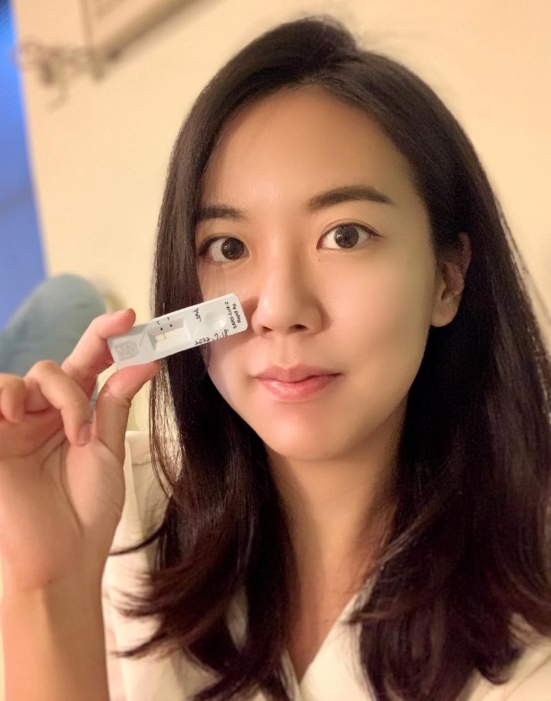 ▲之前競選團隊成員確診,吳佩芸快篩逃過一劫。(圖/翻攝吳佩芸臉書,2022.11.02)