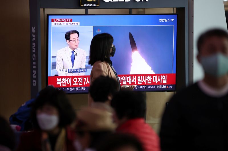▲美國與韓國聯合譴責北韓連射飛彈是「極其惡劣、不道德」的行為。（圖／美聯社／達志影像）