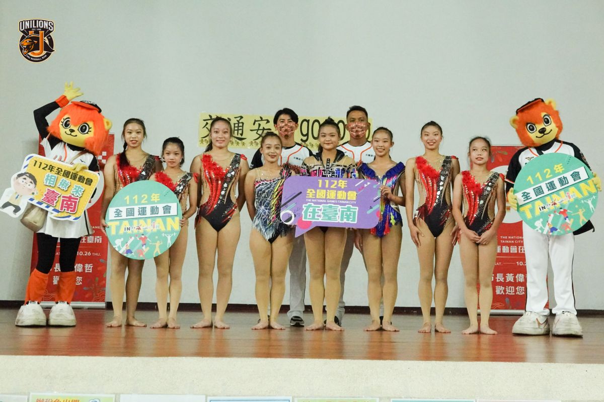 ▲統一獅球星陳傑憲、王鏡銘到台南復興國中擔任神秘嘉賓(圖/統一獅球團提供)