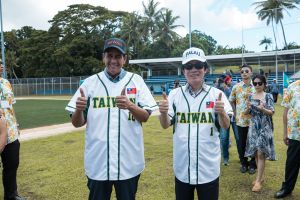 ▲賴清德熱愛棒球，此次出訪帛琉也見證台帛兩國棒球交流的歷史性時刻。（圖／總統府提供）