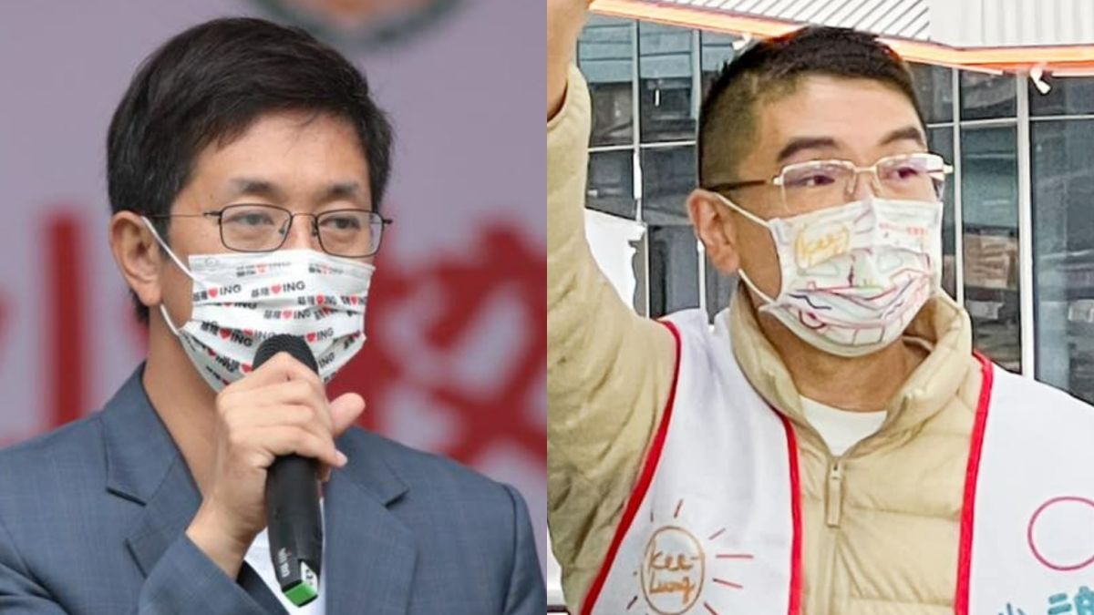 ▲國道1號南下汐止路段邊坡二度走山，謝國樑、蔡適應分別提出政見，在交通問題上互相交鋒。（圖／翻攝謝國樑、蔡適應臉書）