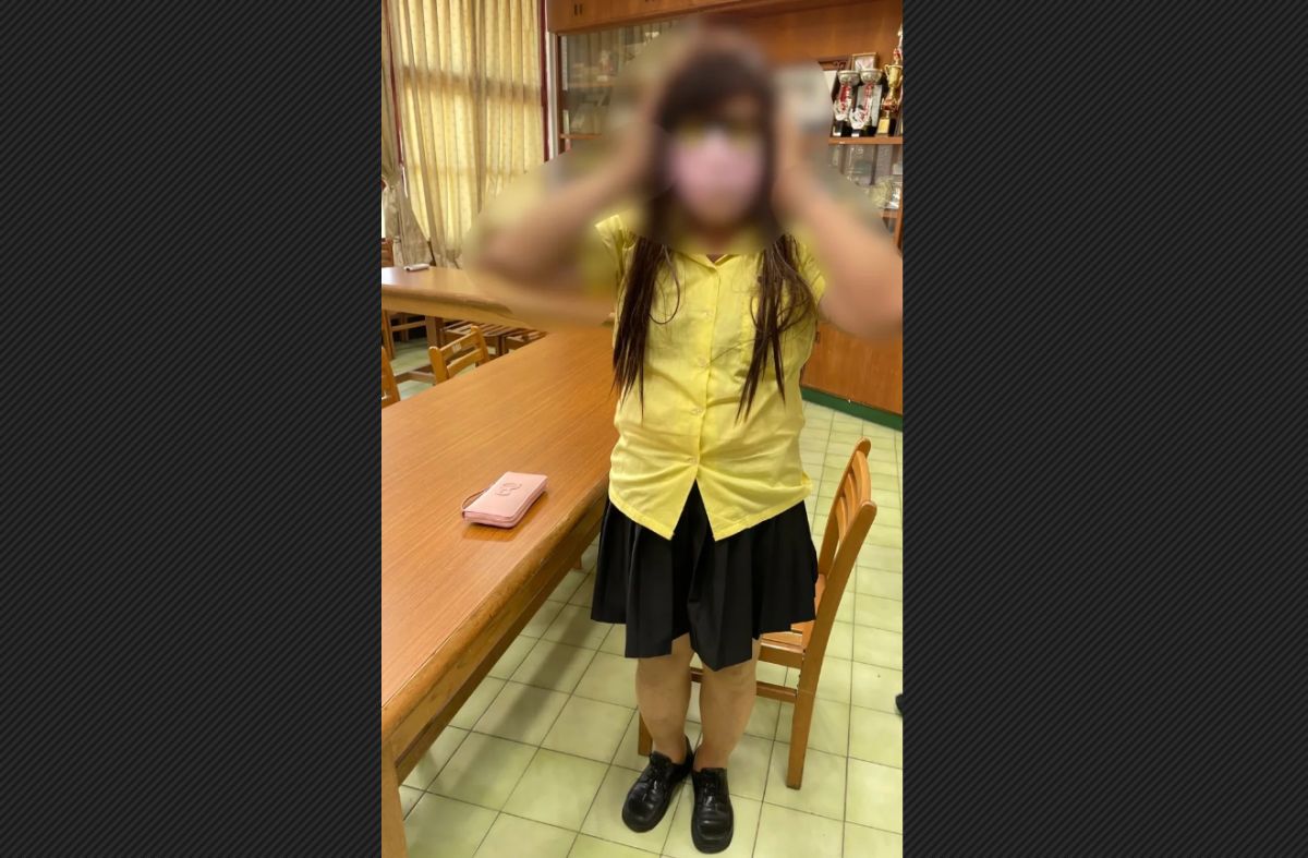 ▲一位43歲許姓男子，戴著假髮變裝成景美女中的學生闖入學校，把女學生嚇壞。（圖／翻攝畫面）