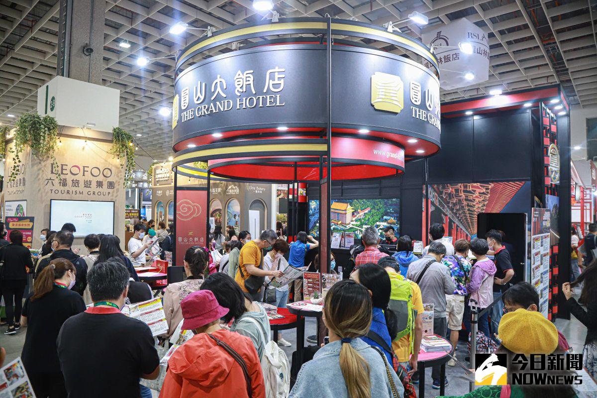 ▲2023 ITF台北國際旅展今天開展，11/3至11/6起一連4天在南港展覽館一館展出，交通資訊一次看，開車來這8處可停車。（圖／記者葉政勳攝 , 2022.11.04）